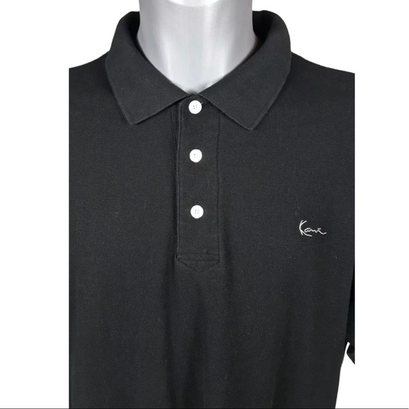 Kano Gold 3X Black Short Sleeve Polo Shirt - Picture 3 of 9